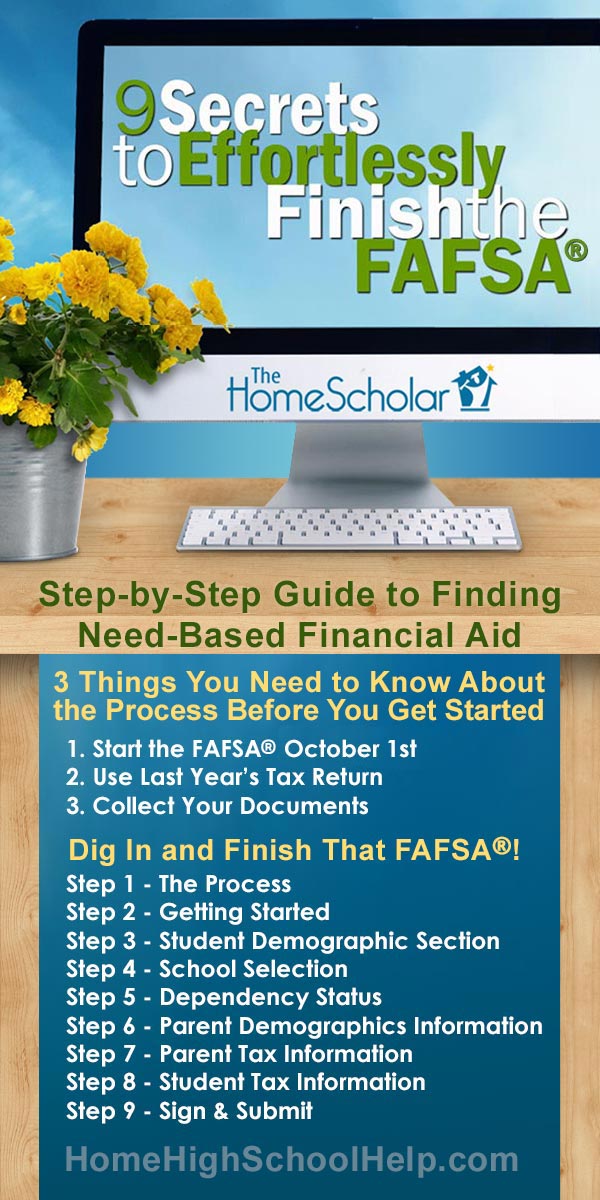 What do I put on my fafsa if I was homeschooled?