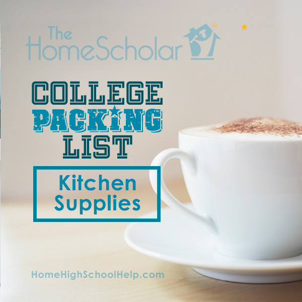 College Packing List Kitchen 