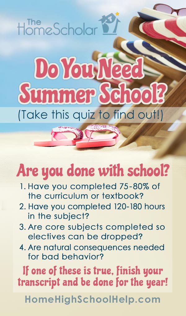 Do You Need Summer School? @TheHomeScholar